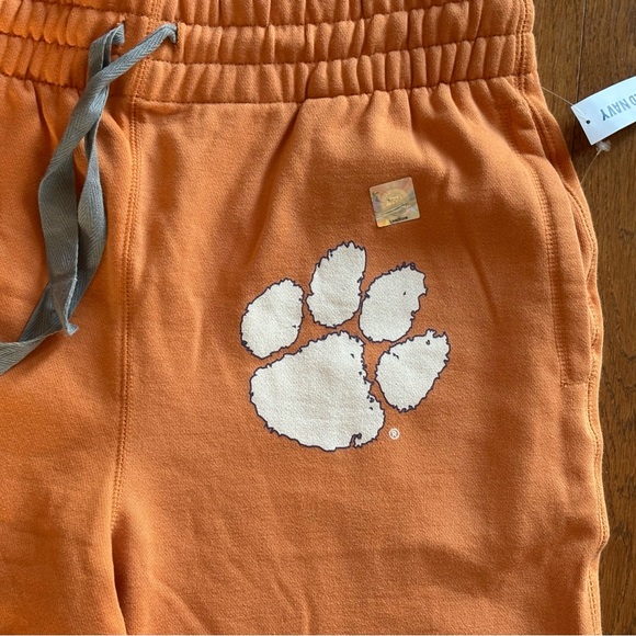 Clemson Tigers Faded Orange Sweatpants with Tiger Paw Men’s Size Large Old Navy - Picture 2 of 5
